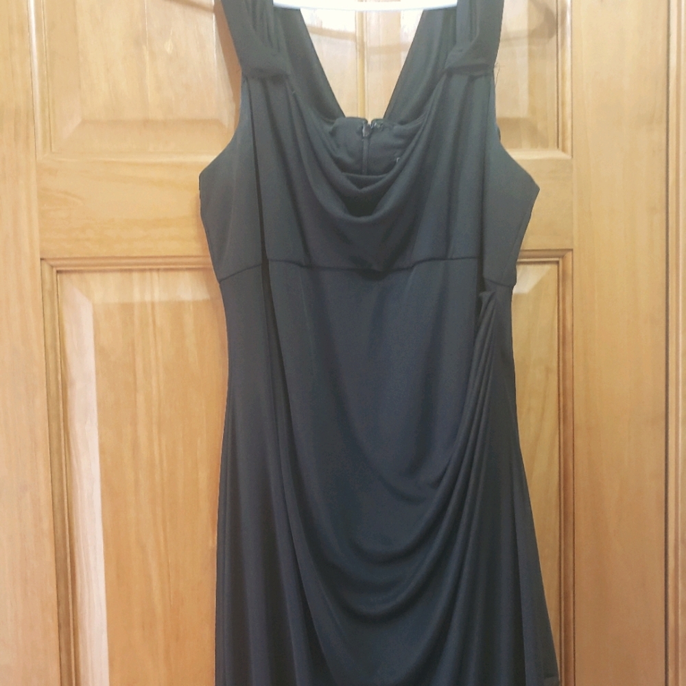 Black chiffon dress